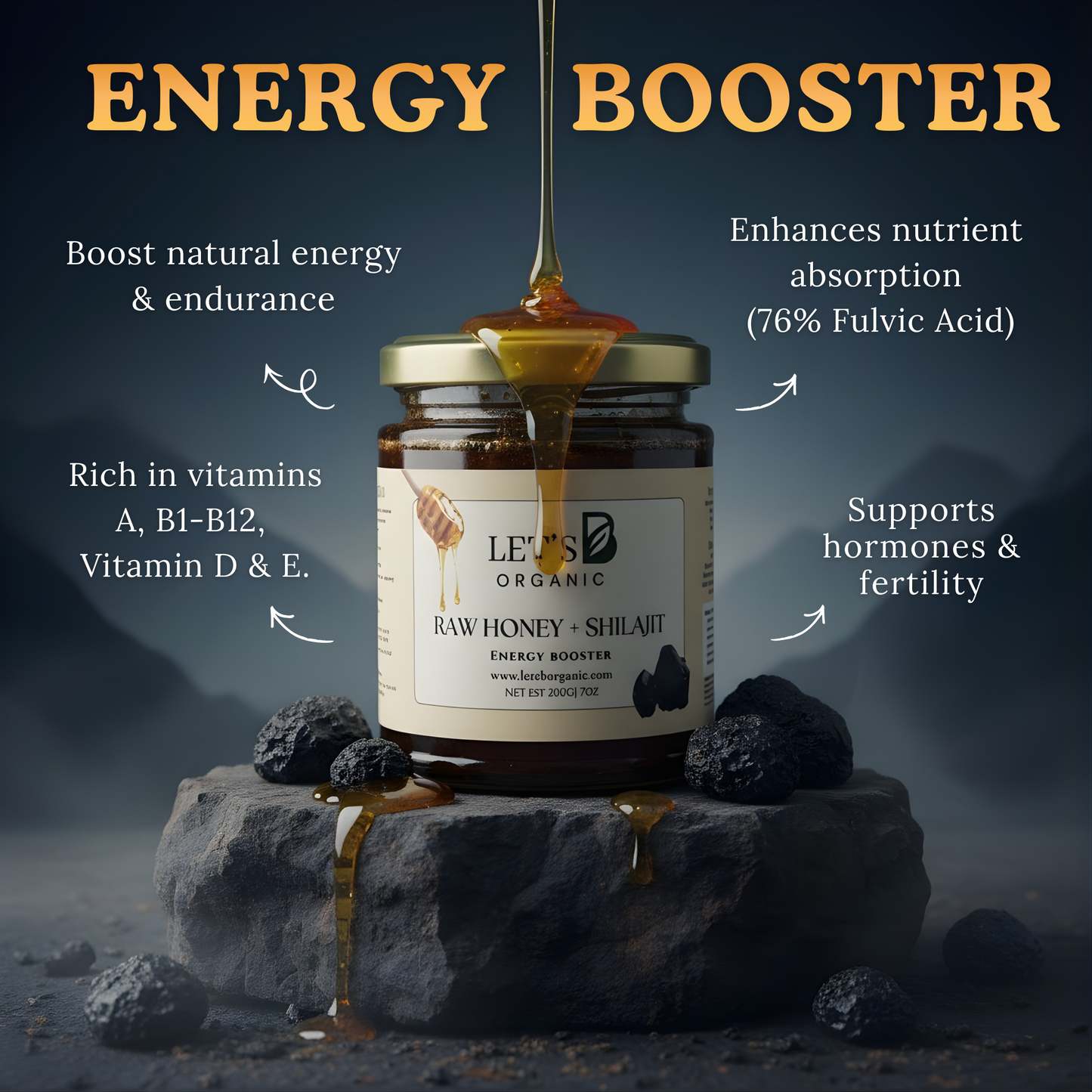 Shilajit-Honey Mix (Super Energy Booster)