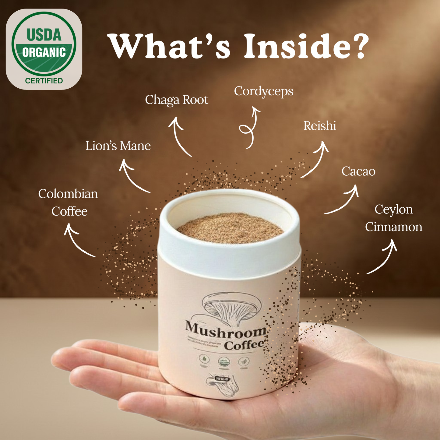Mushroom Coffee – Focus & Energy Blend