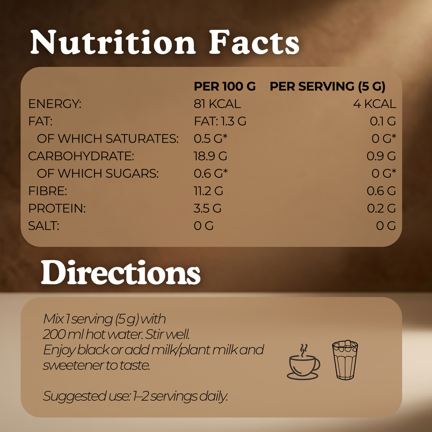 Mushroom Coffee – Focus & Energy Blend