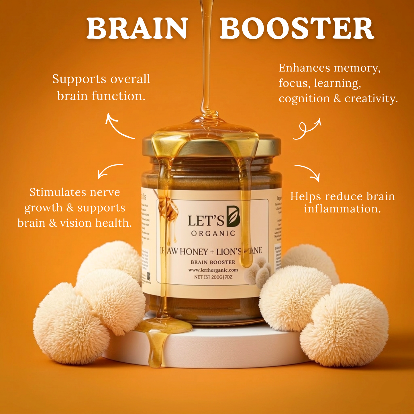 Lion's Mane-Honey Mix (Brain Booster)