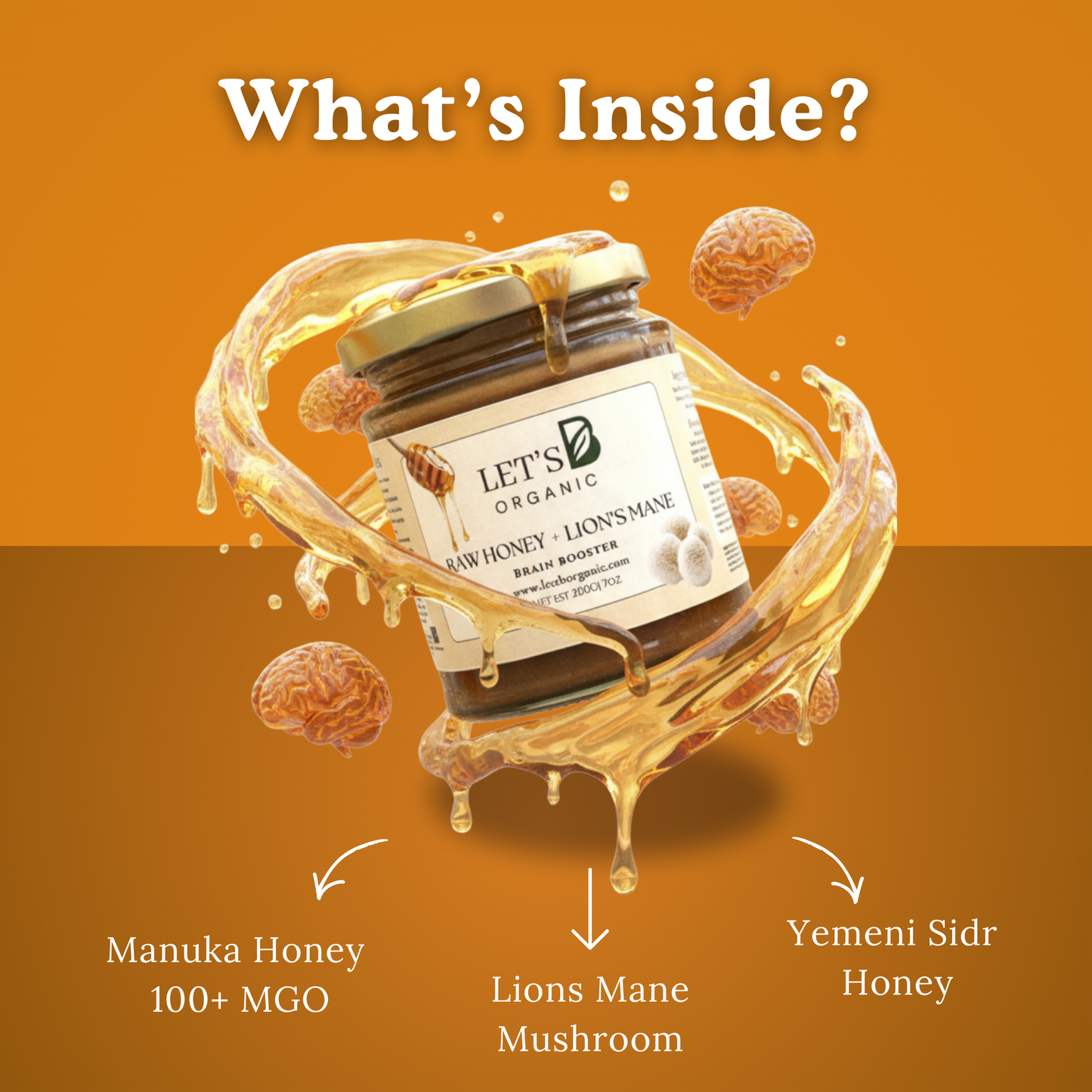 Lion's Mane-Honey Mix (Brain Booster)